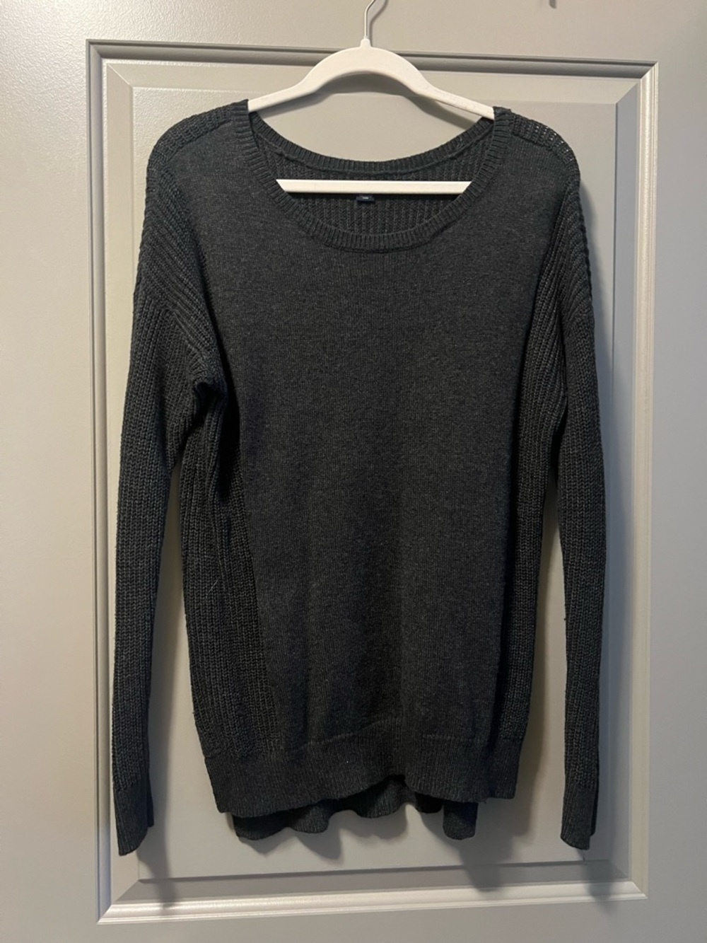 American Eagle Outfitters Charcoal Crewneck Sweater
